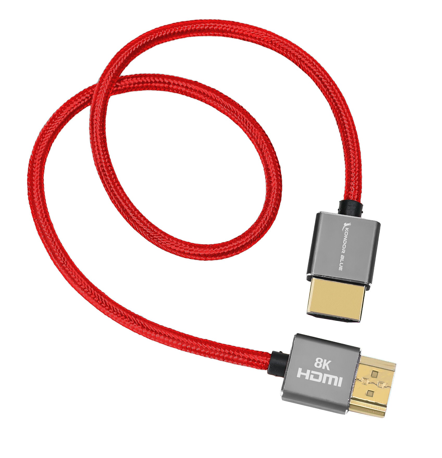 8K HDMI 2.1 17" Braided Cable for On-Camera Monitors