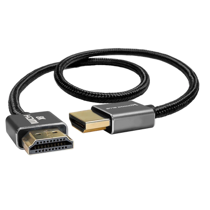 8K HDMI 2.1 17" Braided Cable for On-Camera Monitors