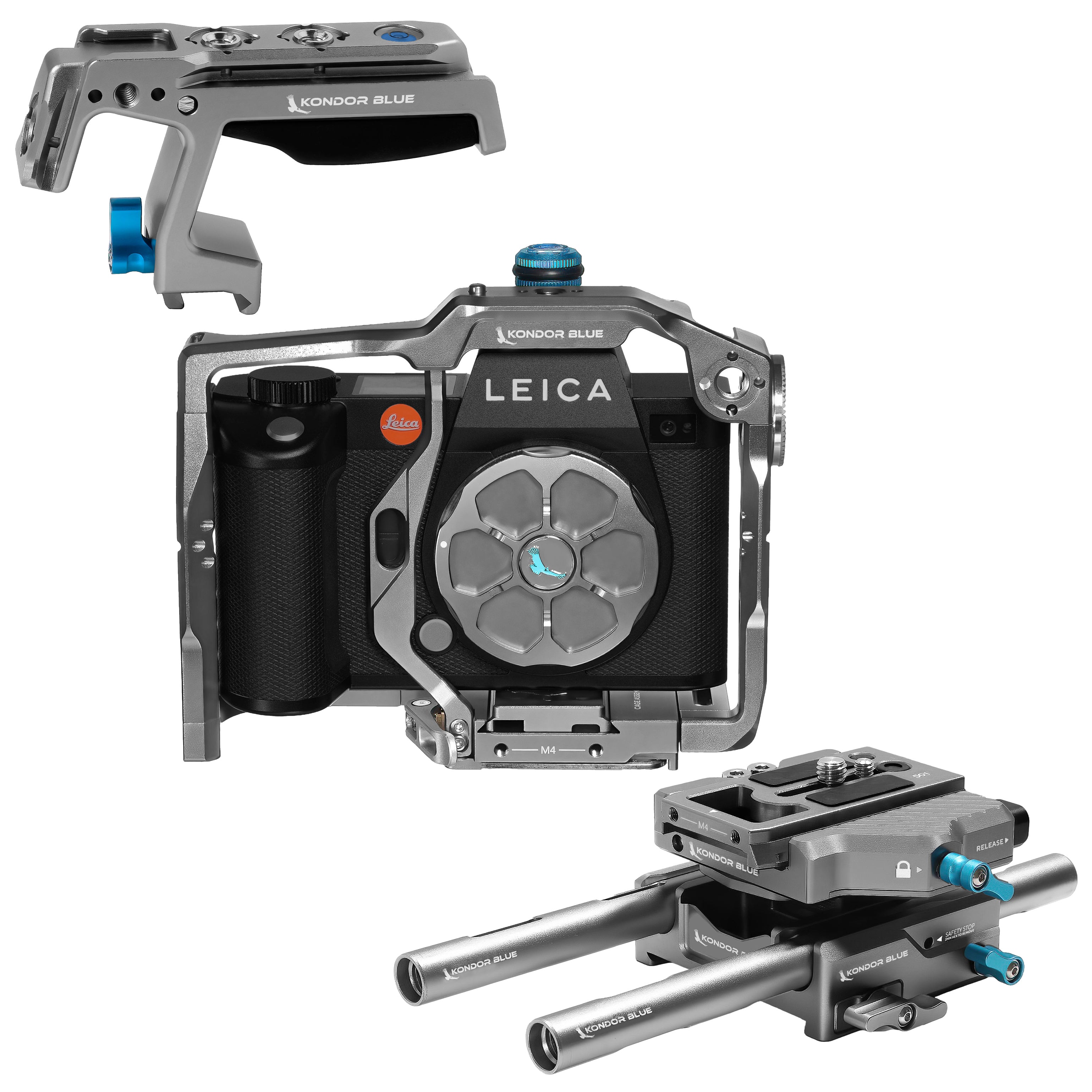 Leica SL2S/SL2/SL Cage with Base Rig MKII & Top Handle Options