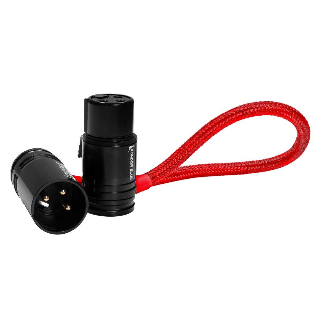 トップス XLR 16” Straight Low Profile Right Angle XLR Cable – Kondor Blue