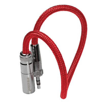 12" Mini XLR Male to 3.5mm TRS Locking Adapter Cable for Lavalier Mics