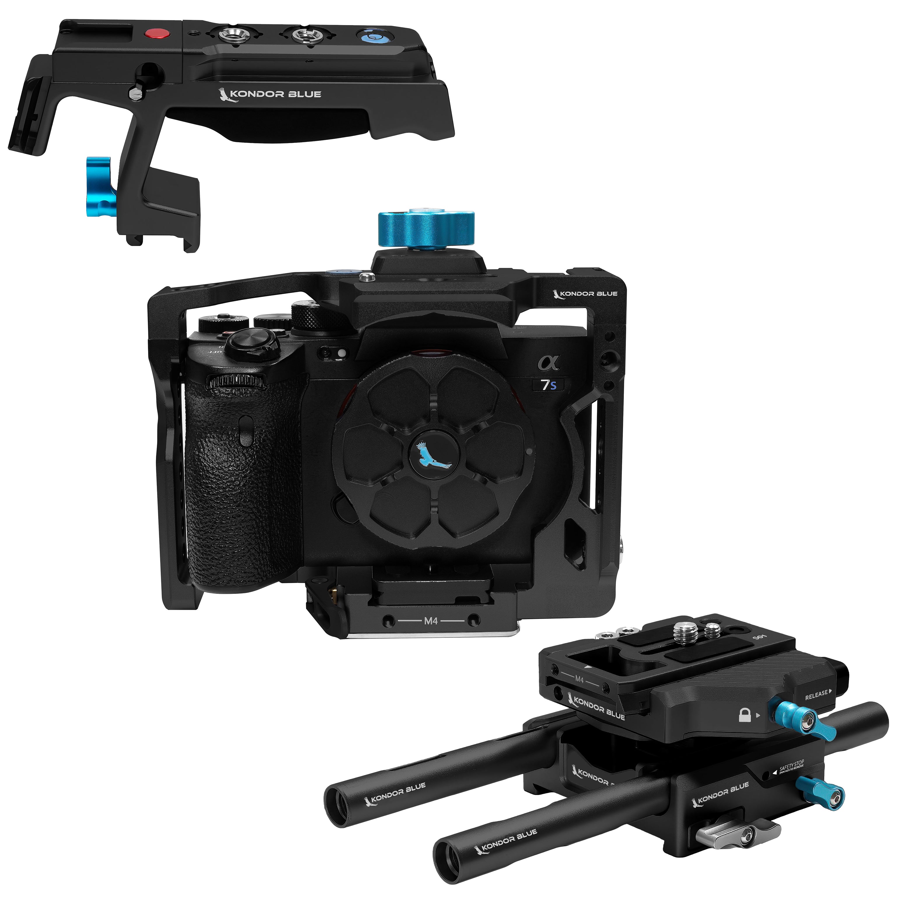 Sony A1/A7SIII/A7IV/A7RV Cage - Gray or Black | Kondor Blue