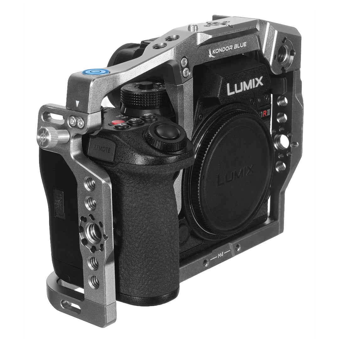 Panasonic LUMIX S1RII Cage with Optional Top Handle – Kondor Blue