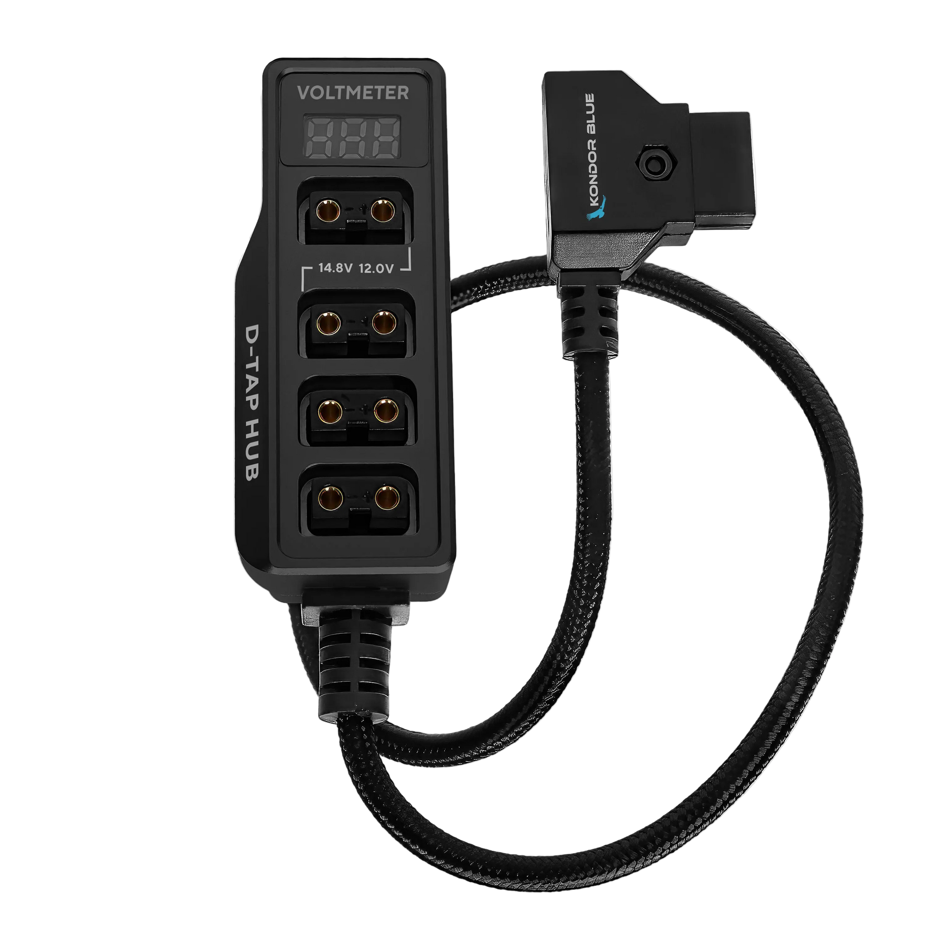 D-Tap Hub | 12V/14.8V 4-Way D-Tap Splitter | Kondor Blue