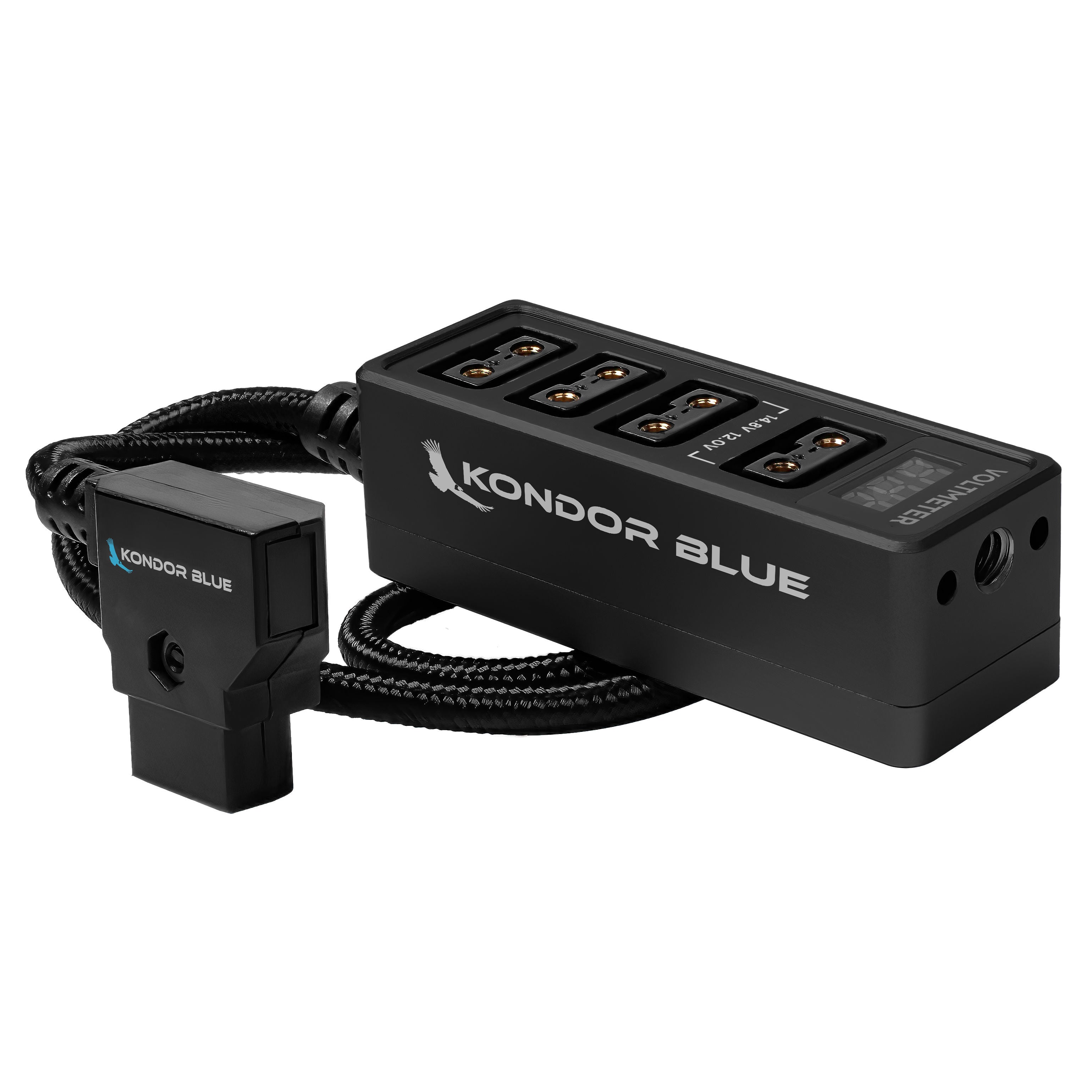 D-Tap Hub | 12V/14.8V 4-Way D-Tap Splitter | Kondor Blue