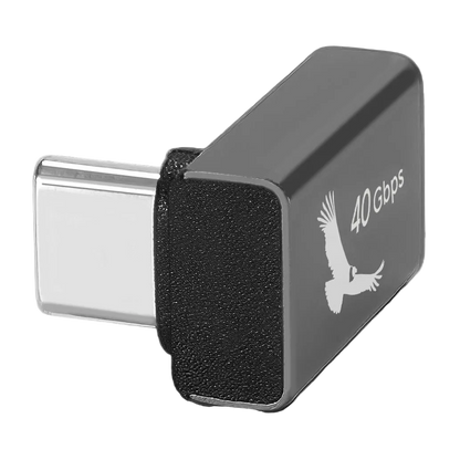 USB-C 40Gbps Elbow Adapter for Power & Data