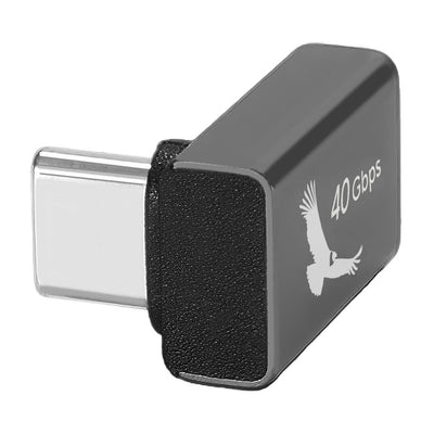 USB-C 40Gbps Elbow Adapter for Power & Data