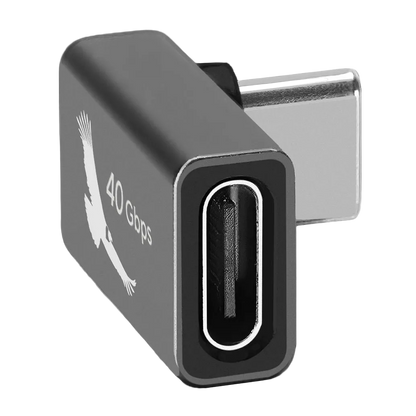 USB-C 40Gbps Elbow Adapter for Power & Data