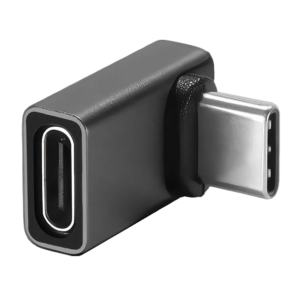 USB-C 40Gbps Elbow Adapter for Power & Data