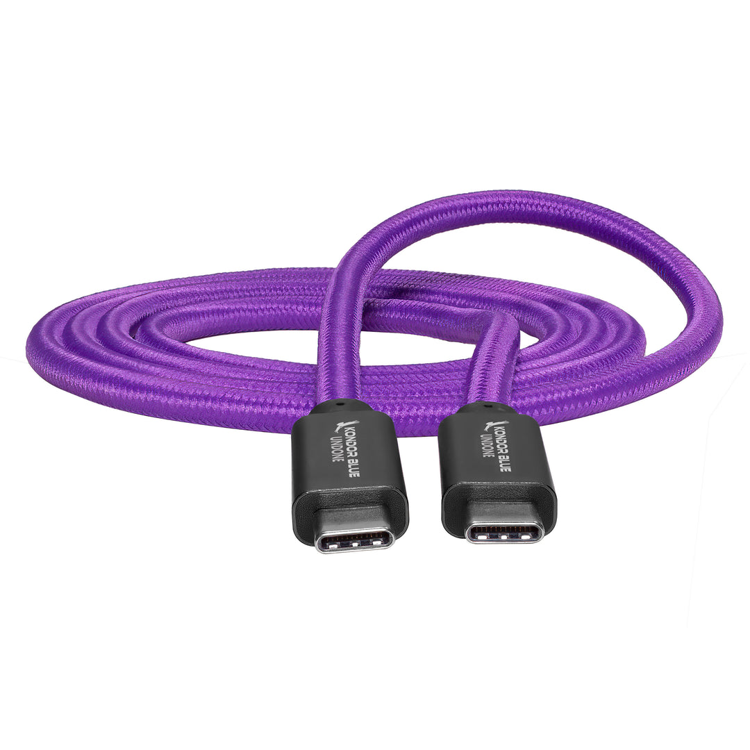 Purple 4-Foot-Long USB-C Charging & Data Transfer Cable