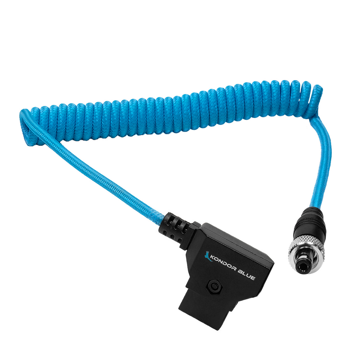 Coiled D-Tap to Locking DC 2.1mm Cable