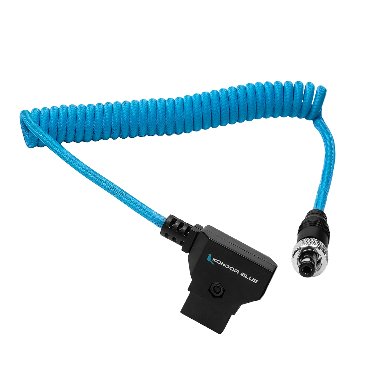 Coiled D-Tap to Locking DC 2.1mm Cable