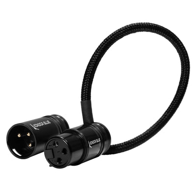 8” Straight Low Profile Right Angle XLR Cable