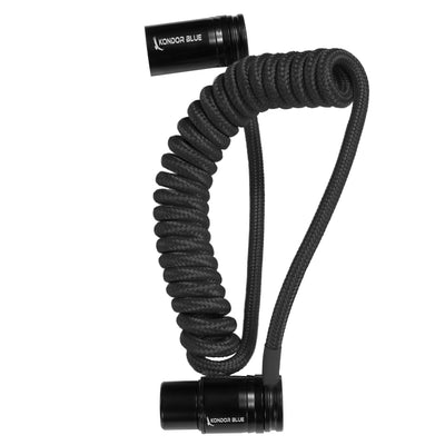 12-24" Coiled Low Profile Right Angle XLR Cable