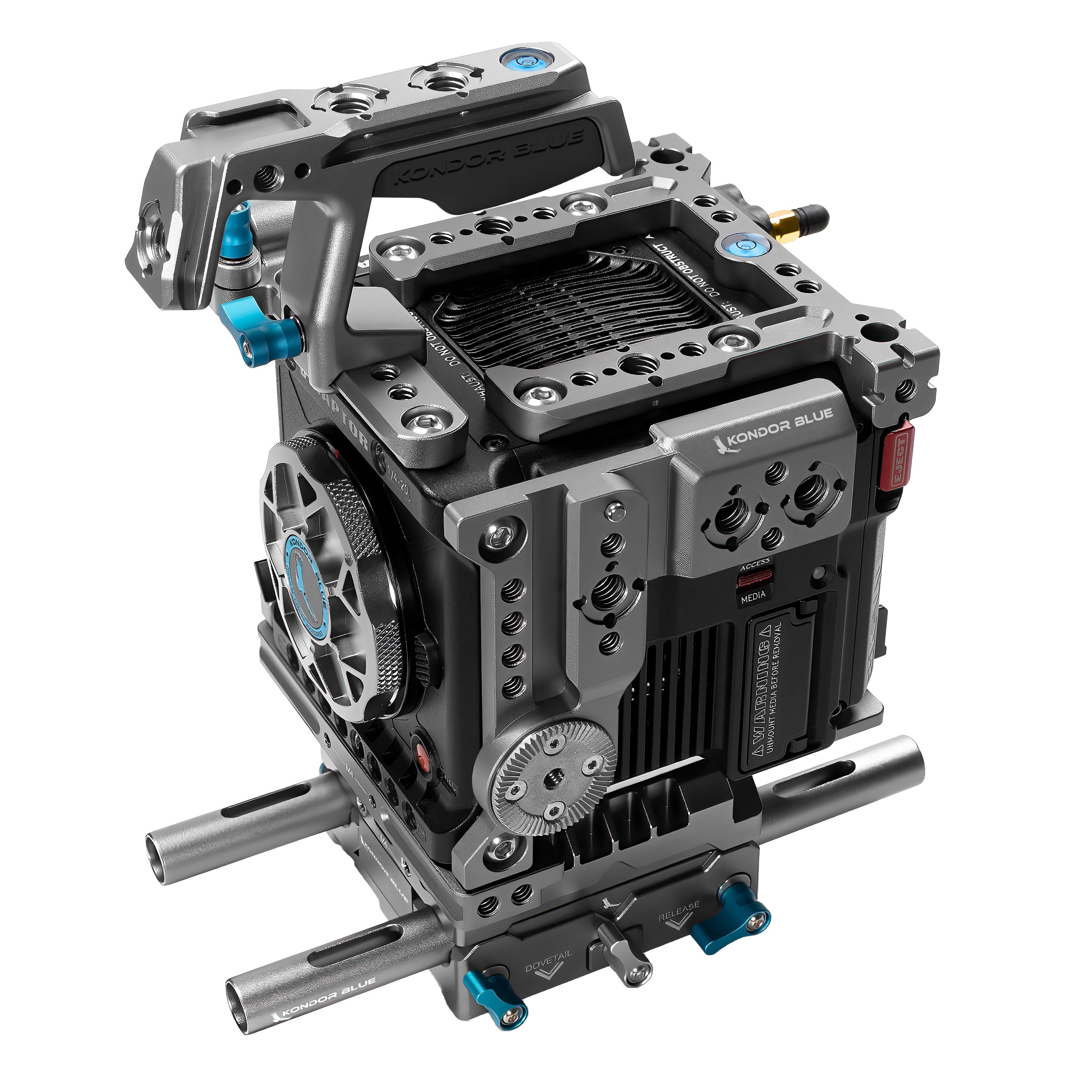 RED V-Raptor Cage & Plates - Gray or Black | Kondor Blue