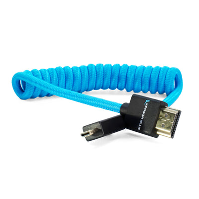 Micro HDMI to Full HDMI Cable 12"-24" Braided Coiled
