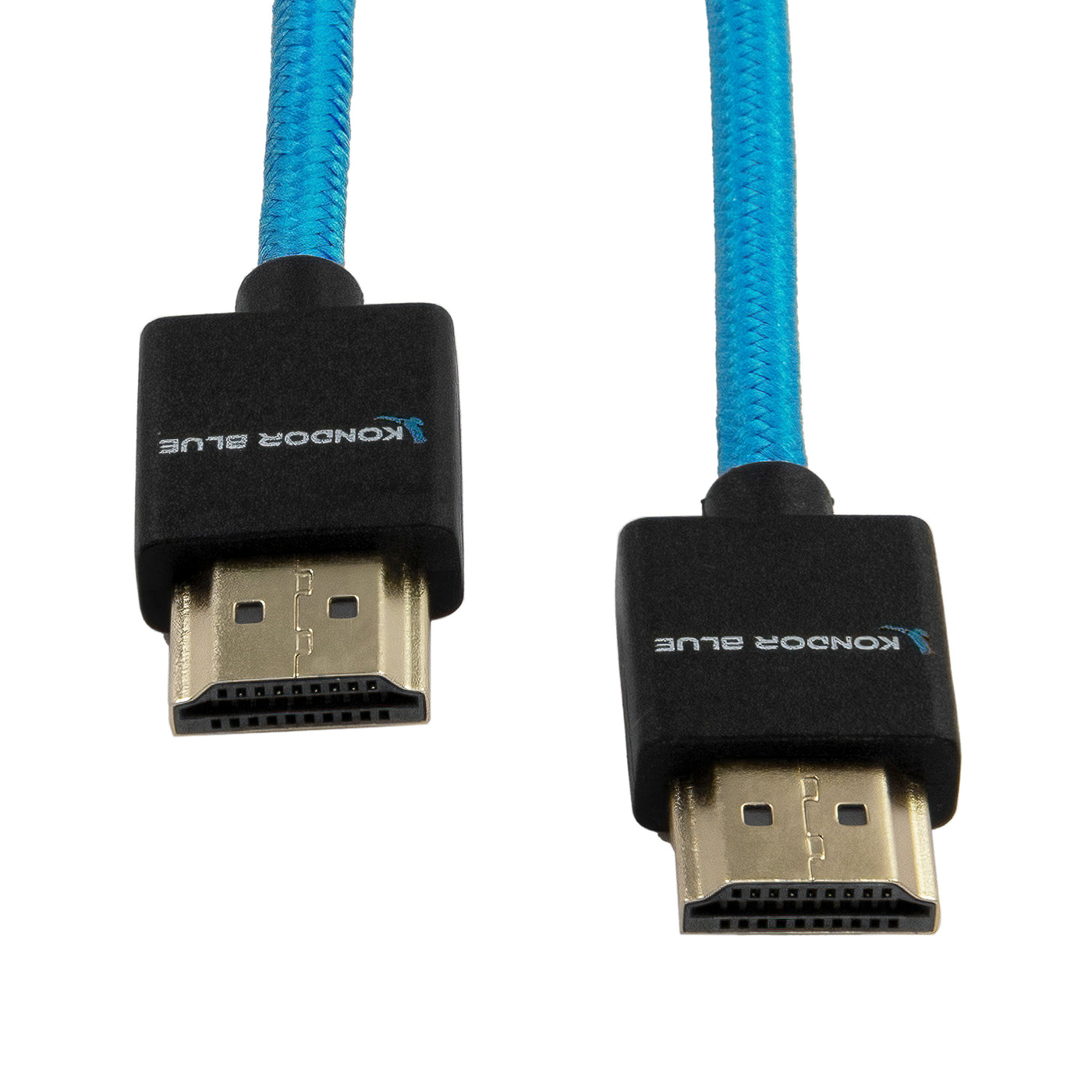 Kondor Blue Coiled Mini-HDMI to HDMI Cable (12 to 24, Blue)
