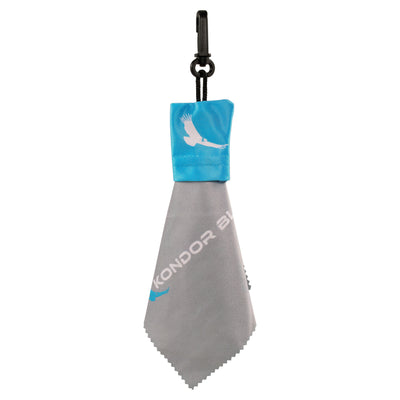 Microfiber Lens Wipe Cloth with Pouch and Clip
