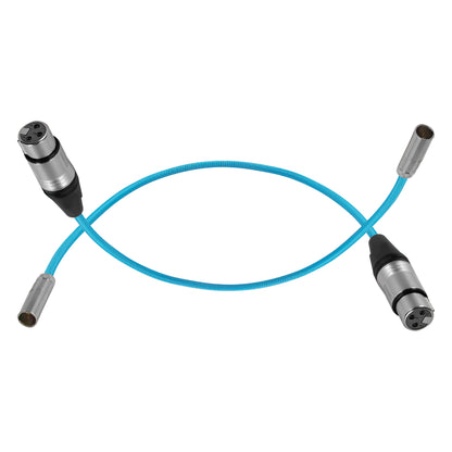 Mini XLR Male to XLR Female 16" Audio Cable (2 Pack)  for BMPCC & C70