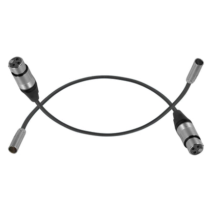 Mini XLR Male to XLR Female 16" Audio Cable (2 Pack)  for BMPCC & C70
