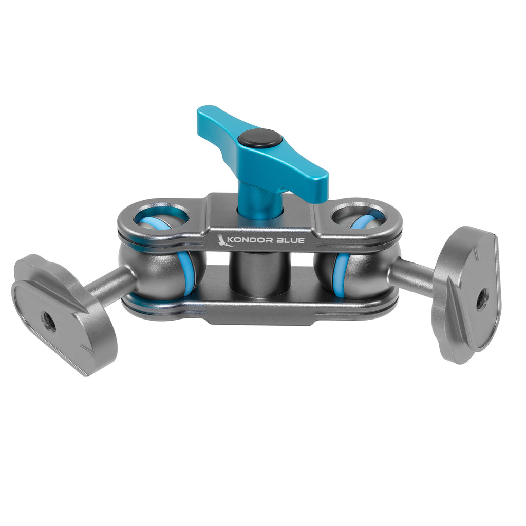 Cine Magic Arm: Two Ball Heads w/Mini QR Plates | Kondor Blue