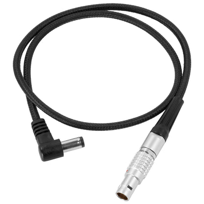 Right Angle DC Male to LEMO 2 Pin 0B Male Power Cable for PYXIS - ARRI - Teradek