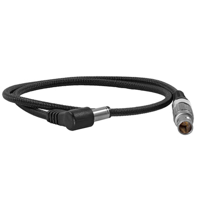 Right Angle DC Male to LEMO 2 Pin 0B Male Power Cable for ARRI - Teradek