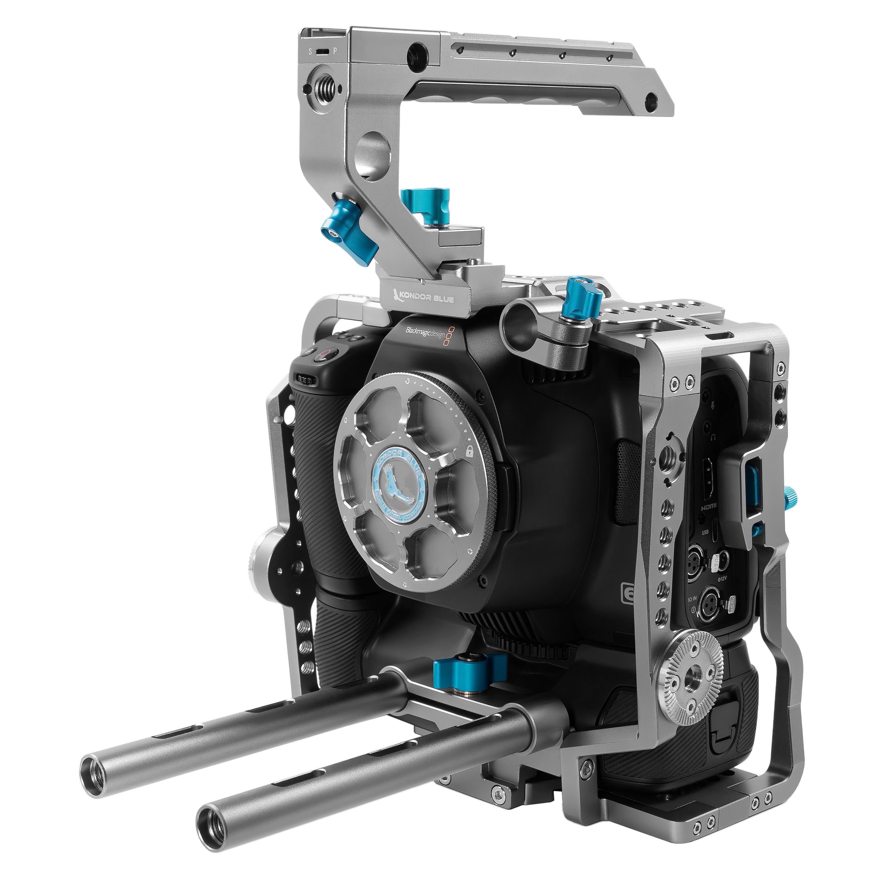 Blackmagic Pocket 6K Pro Cage | BMPCC 6K Pro Cage – Kondor Blue