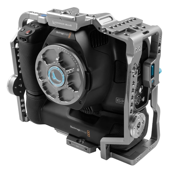 いいスタイル BMPCC 6K Blue Kondor | Grip Battery with Cage Pro ビデオカメラ
