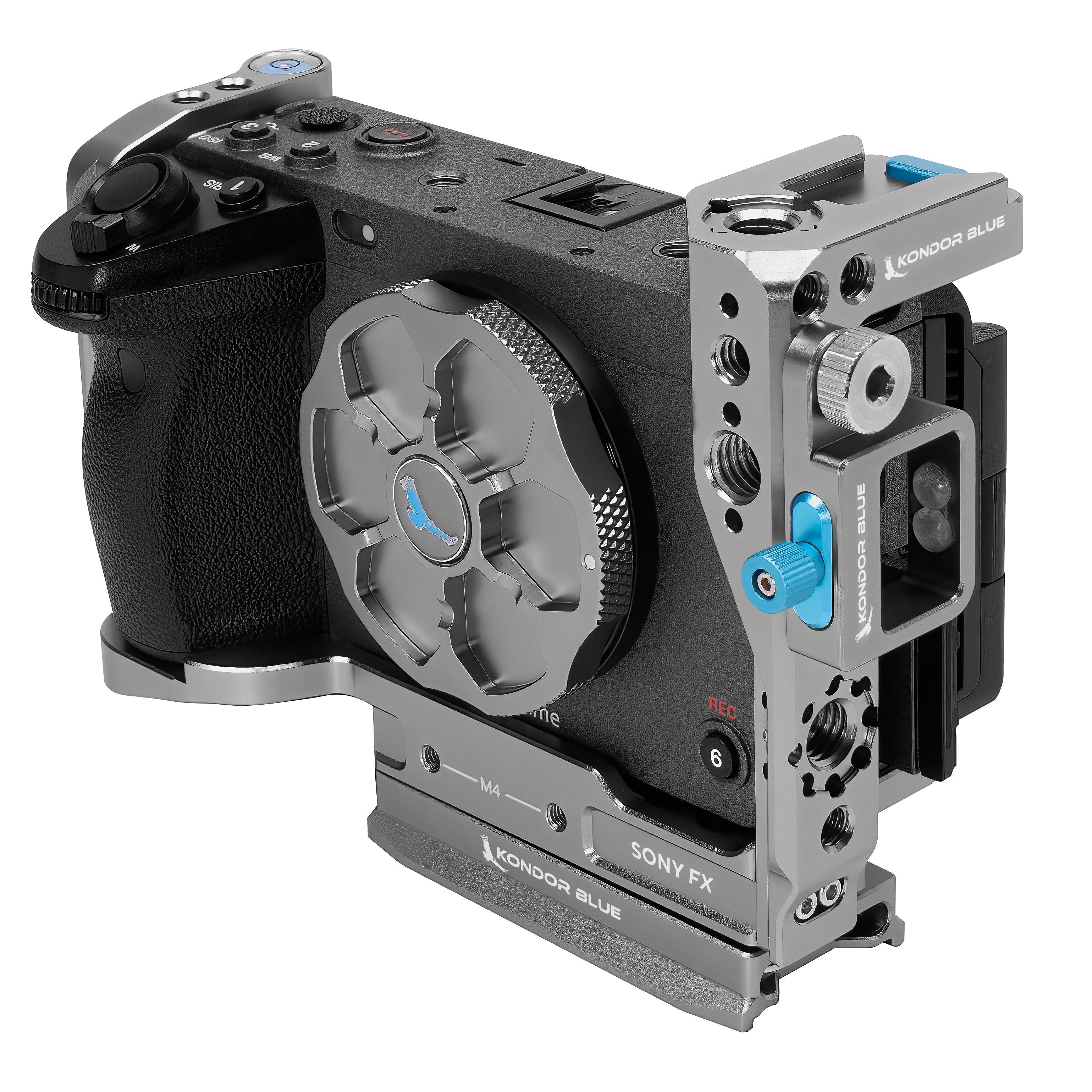 FOTGA Guida NATO Superiore Per Sony FX3 E FX30 – Alluminio CNC, Con Attacchi 1/4" E 3/8" Per Maniglie ARRI