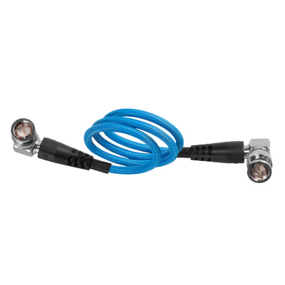 22" 12G SDI Right Angle Cable for 4K 60p Camera Monitors and Transmitters