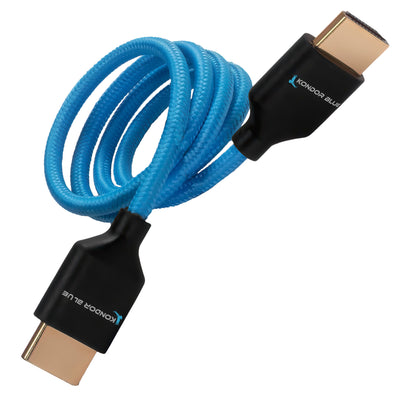 2FT HDMI 2.0 Braided Blue Cable