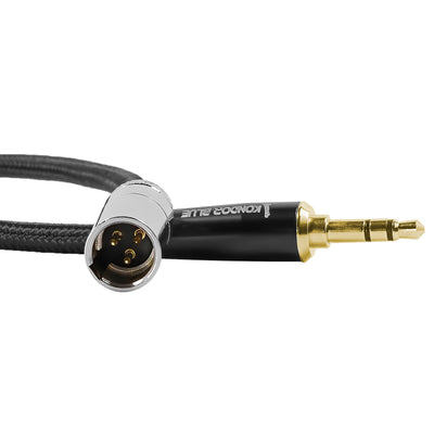 14” Mini XLR to Gold 3.5mm Stereo Plug for Line Level Devices
