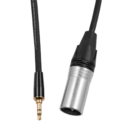 16" XLR Male to 3.5mm Male Mini TRS