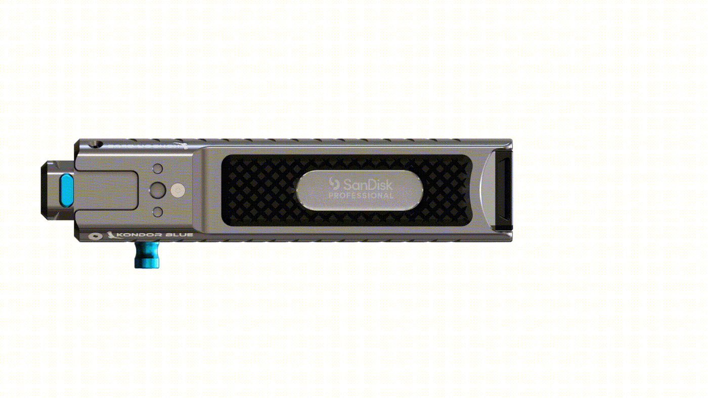 Pro-Blade SSD Handle – USB-C Recording Grip | Kondor Blue