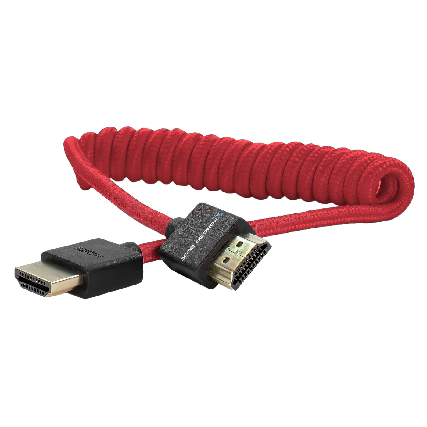 Kondor Blue Coiled HDMI Cable for On-Camera Monitor 12-24