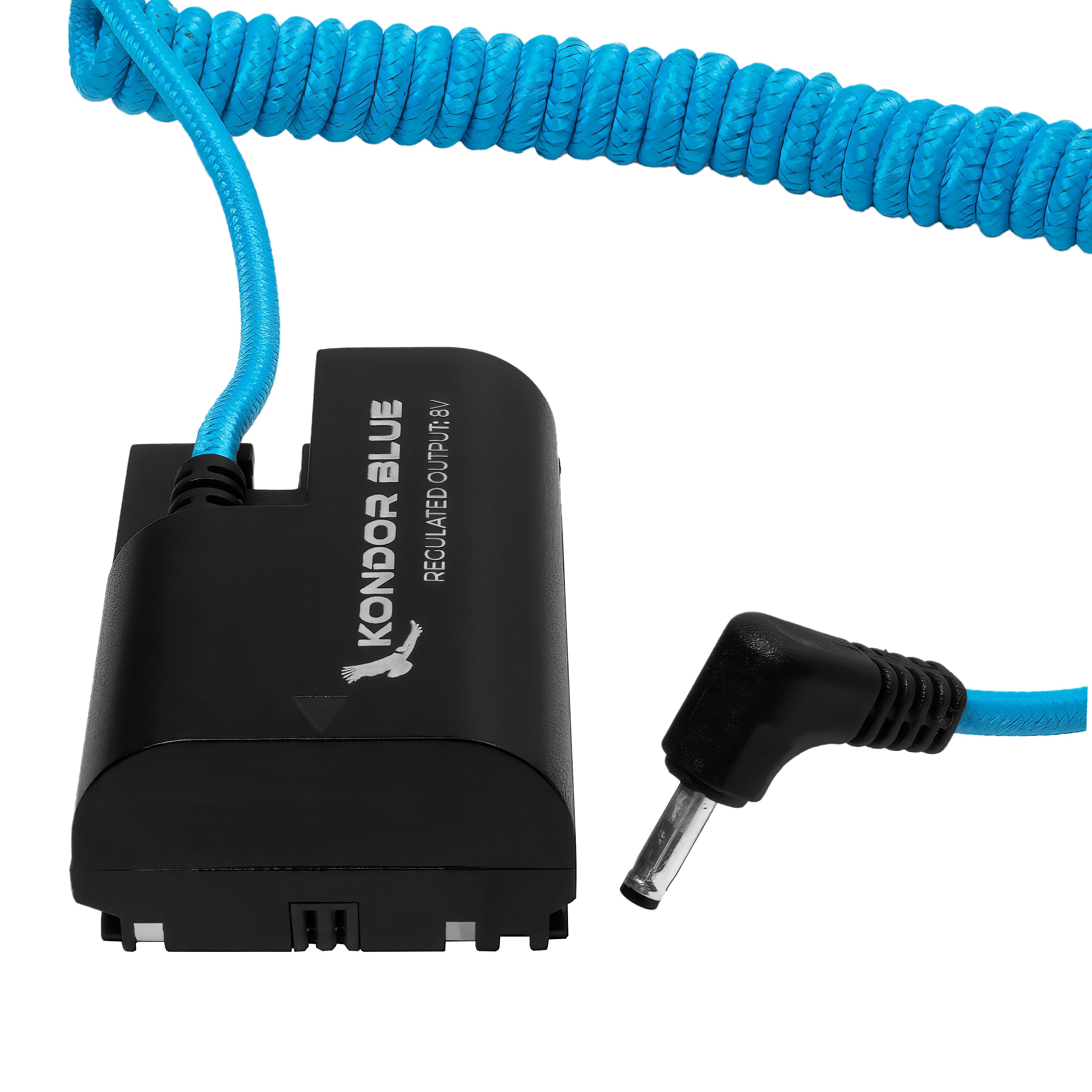 1.35/3.5 DC to Dummy Battery Cable - Canon LPE6 – Kondor Blue