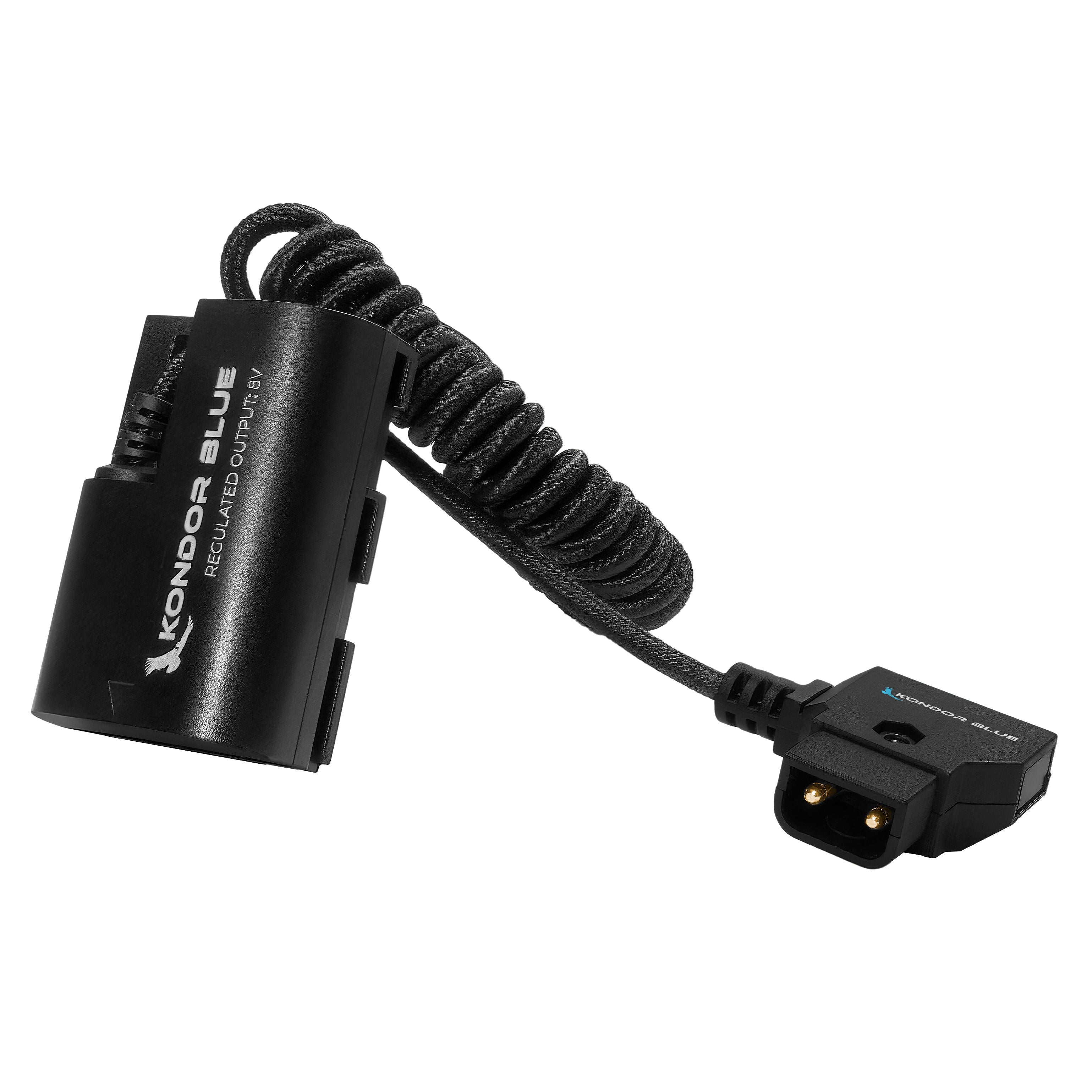 D-Tap to Canon LP-E6 Dummy Battery Coiled Cable - 16