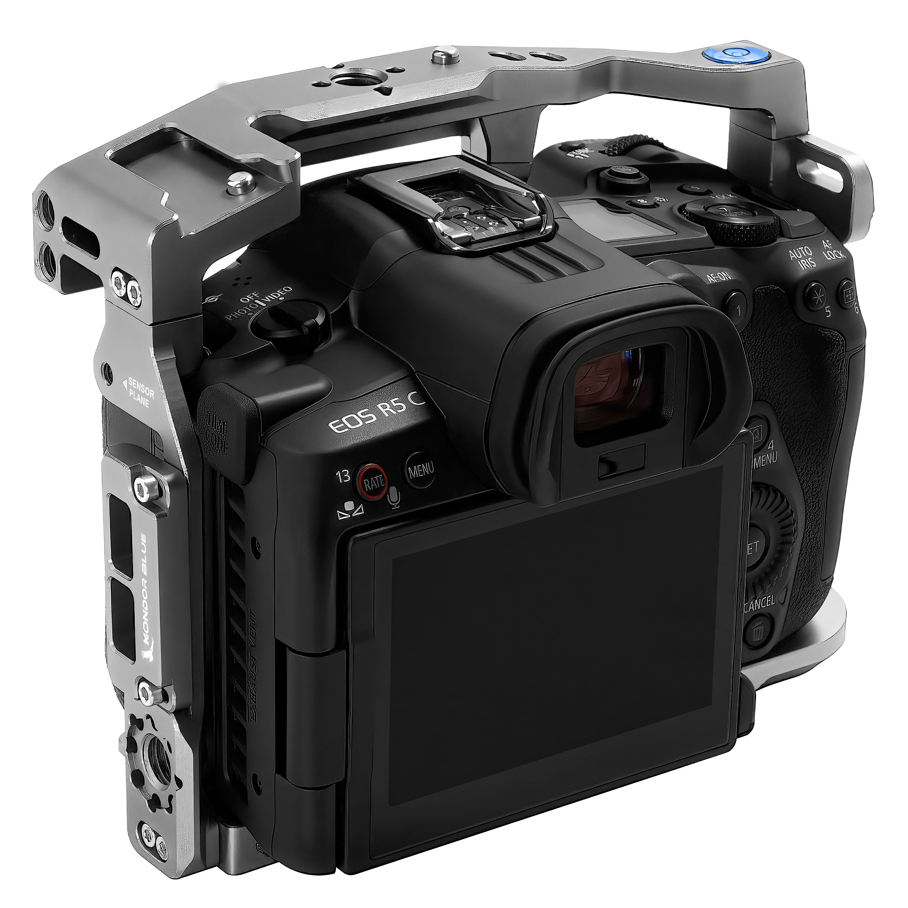 Canon R5C 実用品(Kondor Blue ケージ)+おまけ付 Canon R5C Cinema Cage - Space Gray or Black | Kondor Blue