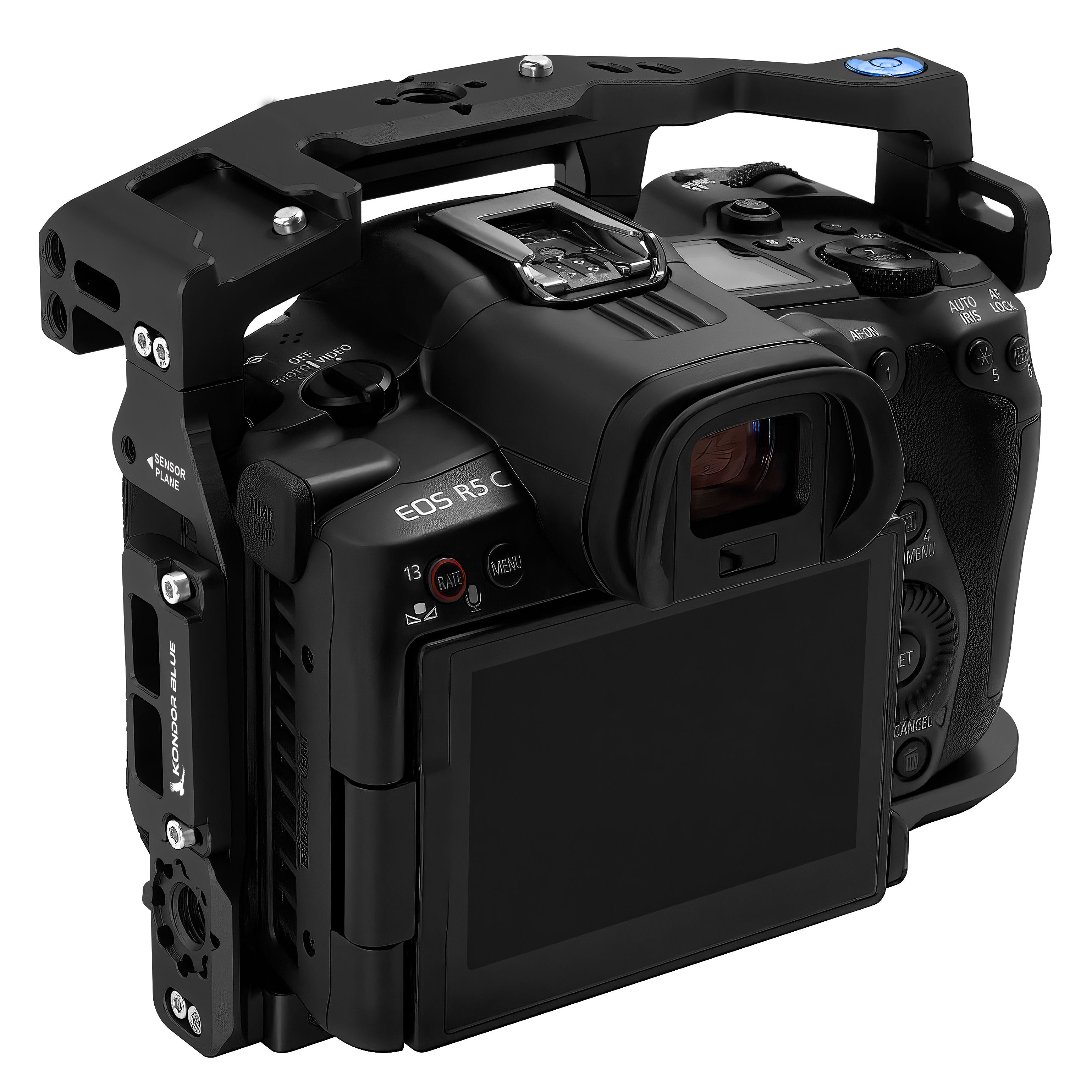 Canon R5C 実用品(Kondor Blue ケージ)+おまけ付 Canon R5C Cinema Cage - Space Gray or Black | Kondor Blue