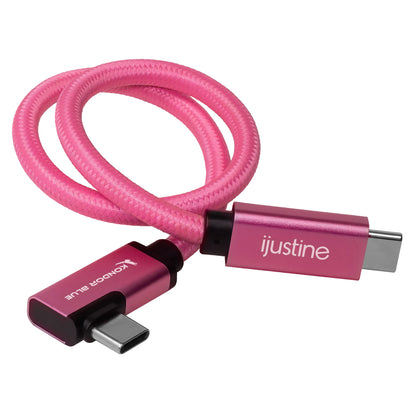iJustine Pink USB C 3.2 Data and Charging Cable 10Gb/s Data Speed & 100W Power Delivery