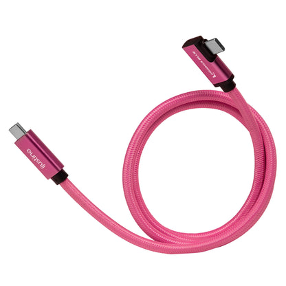 iJustine Pink USB C 3.2 Data and Charging Cable 10Gb/s Data Speed & 100W Power Delivery