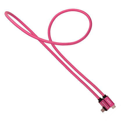 iJustine Pink USB C 3.2 Data and Charging Cable 10Gb/s Data Speed & 100W Power Delivery