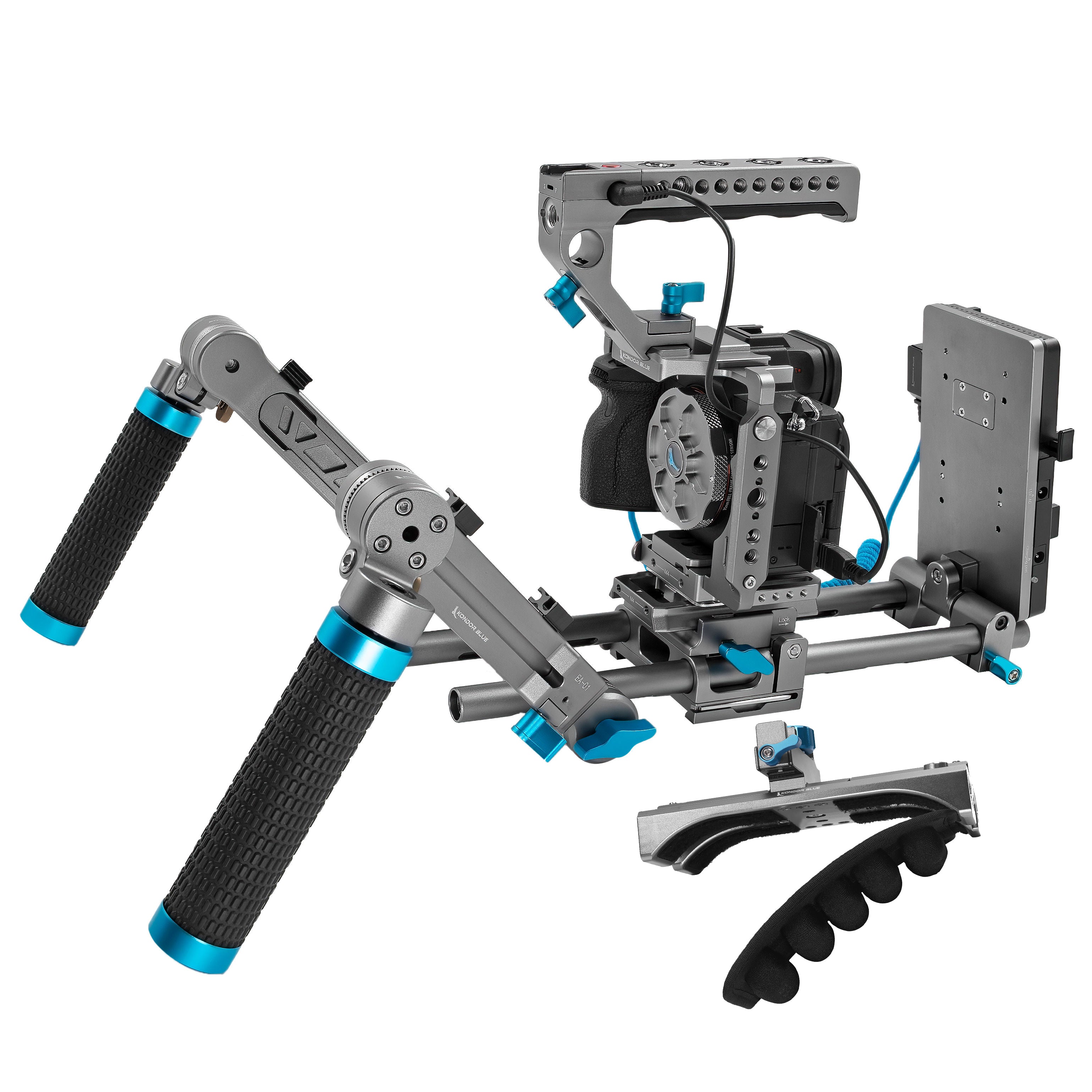 Sony A1/A7SIII/A7IV/A7RV Cage - Gray or Black | Kondor Blue