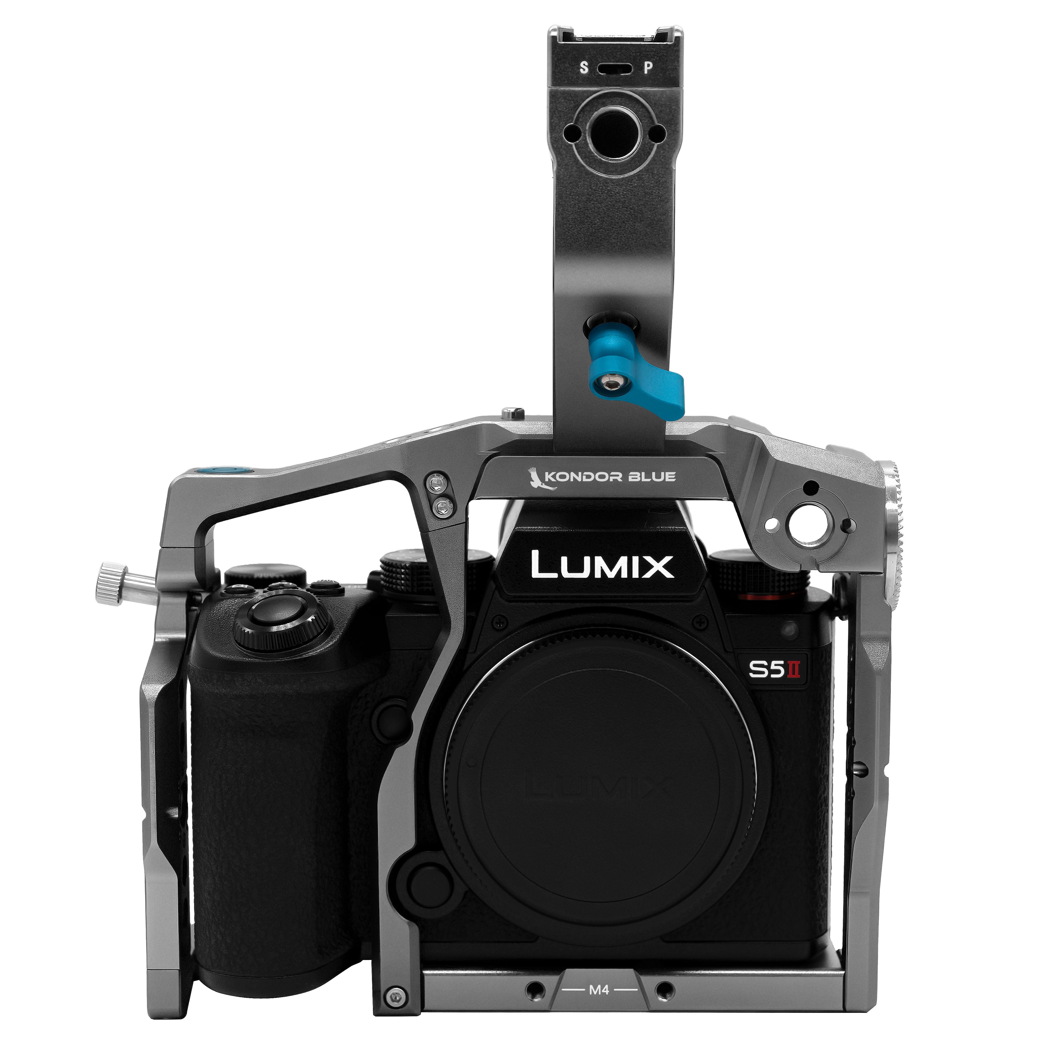 Panasonic Lumix S5II/X Cage – Modular Rig + Top Handle Option