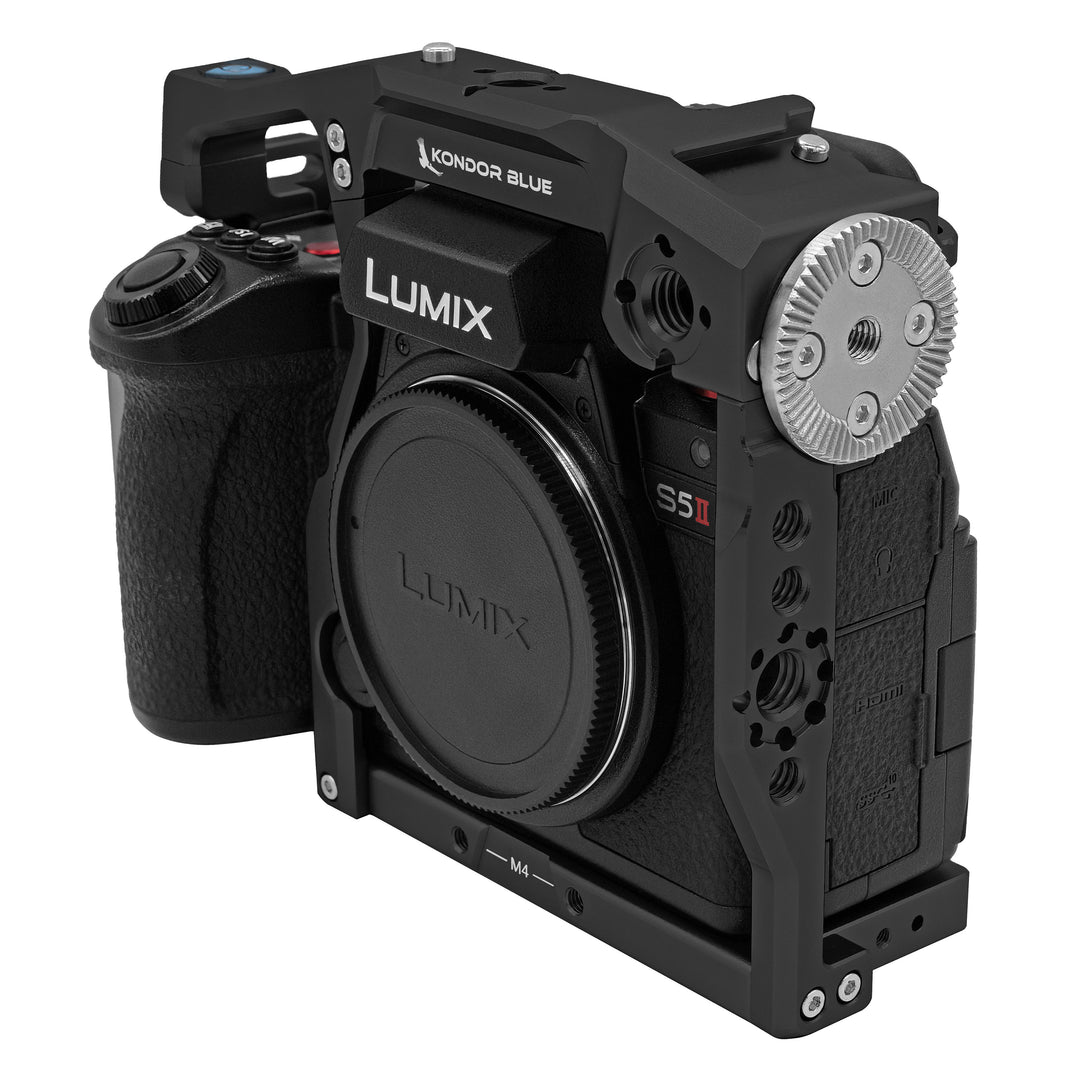 Panasonic Lumix S5II/X Cage – Modular Rig + Top Handle