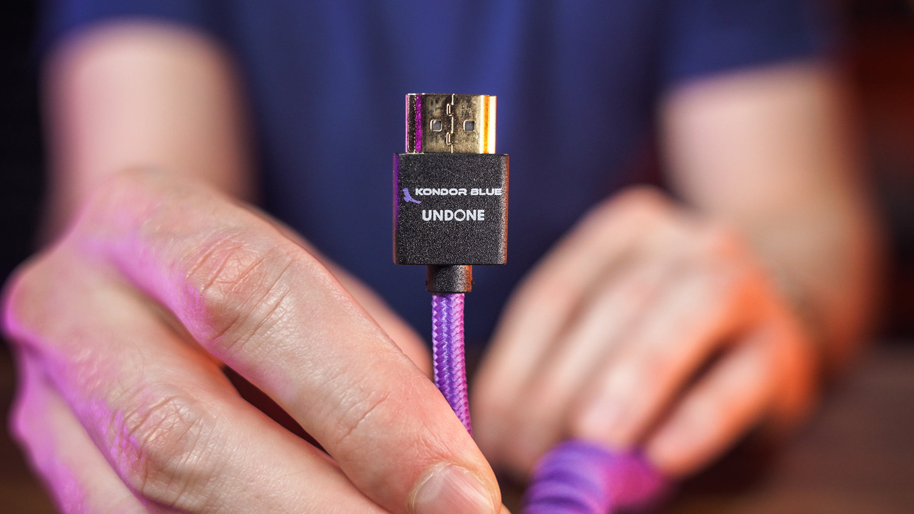 Gerald Undone Double-Headed HDMI Coiled Cable - Purple – Kondor Blue
