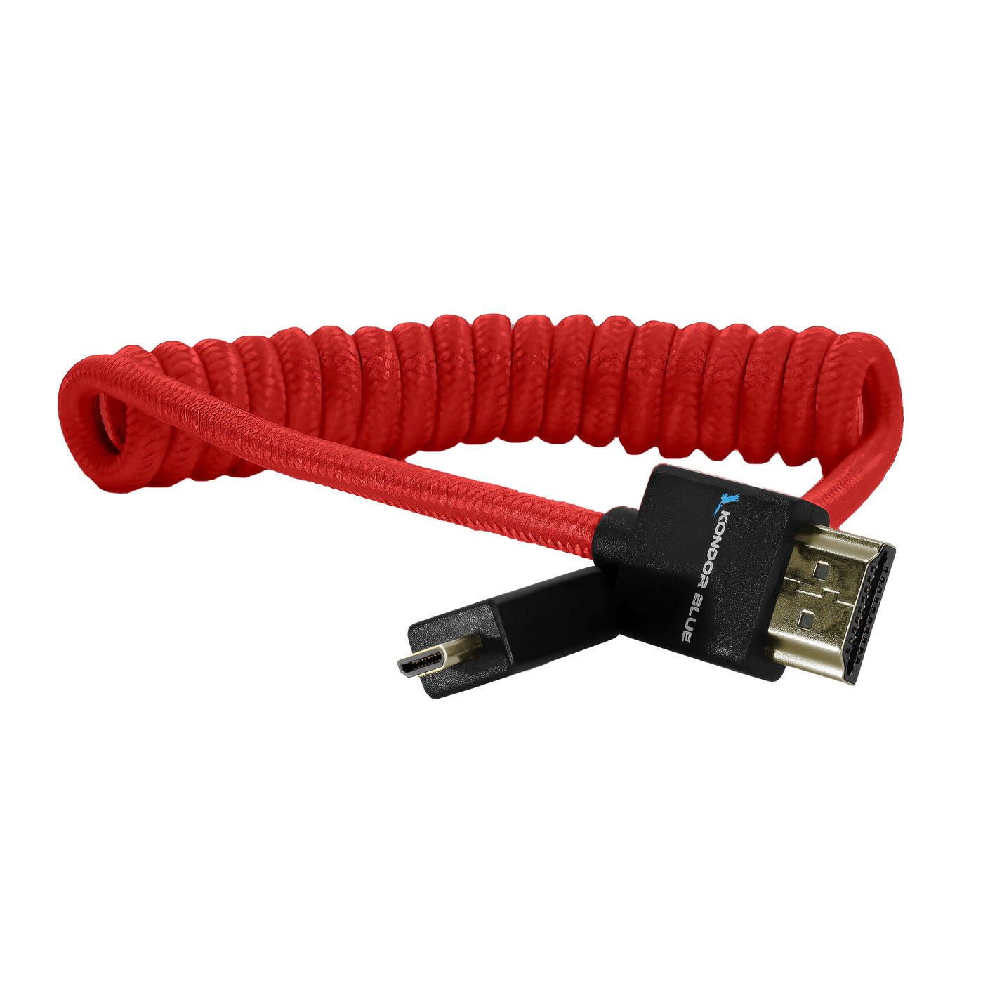 underviser Svane En trofast Micro-HDMI to HDMI Coiled Cable - Blue, Black, or Red – Kondor Blue