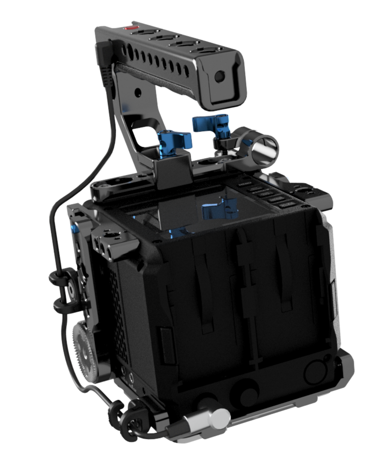 KONDOR BLUE X Armando Ferreira MondoTies – 5er Pack Kabelclips Für Kamera-Rigs, ¼-20 Schraube, Hält Bis Zu 3 Kabel & 9 Kg, In Rot