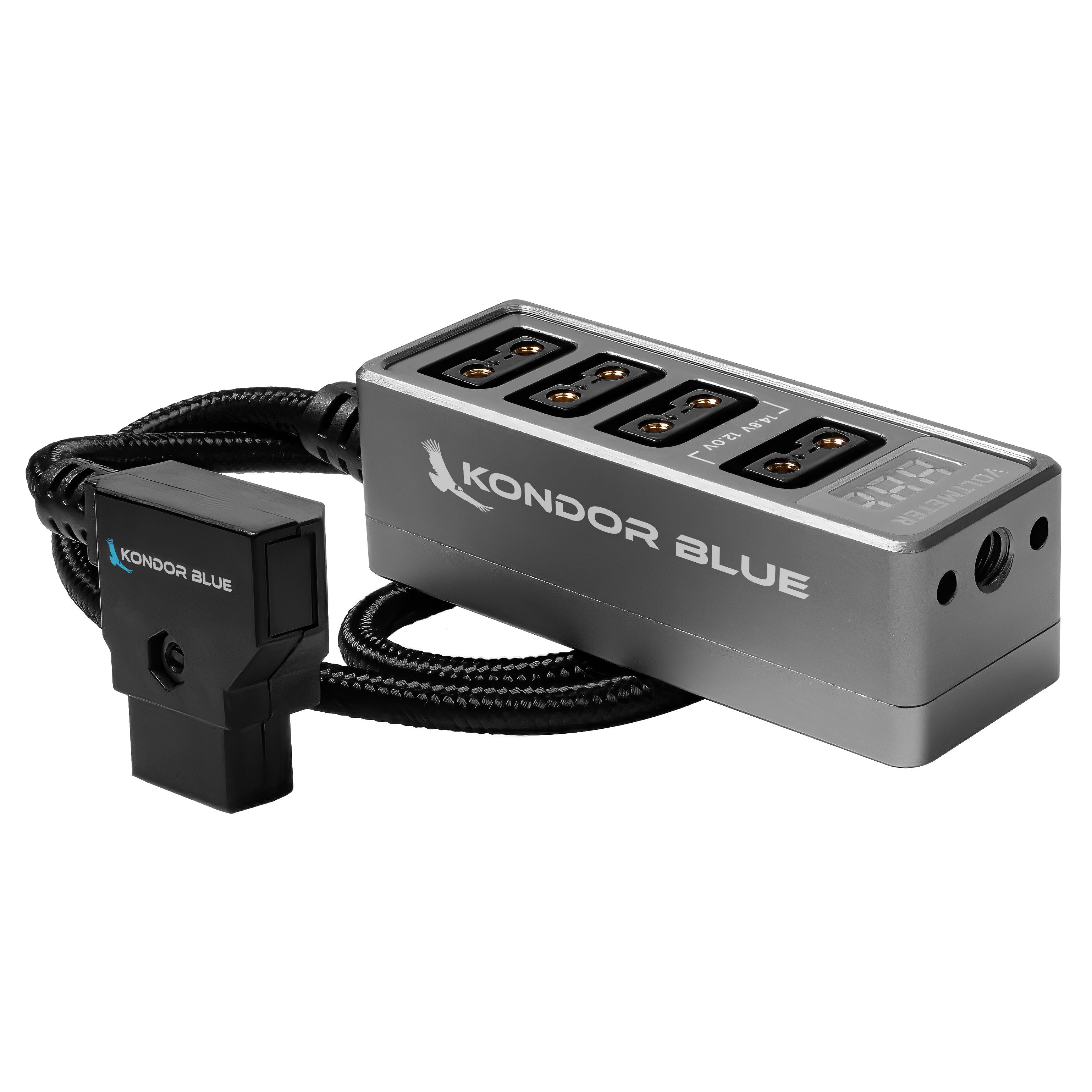 D-Tap Hub | 12V/14.8V 4-Way D-Tap Splitter | Kondor Blue